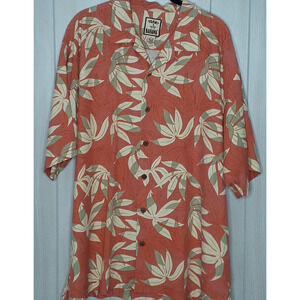 Mens Tommy Bahama 100% Silk Button Up Shirt Size Large